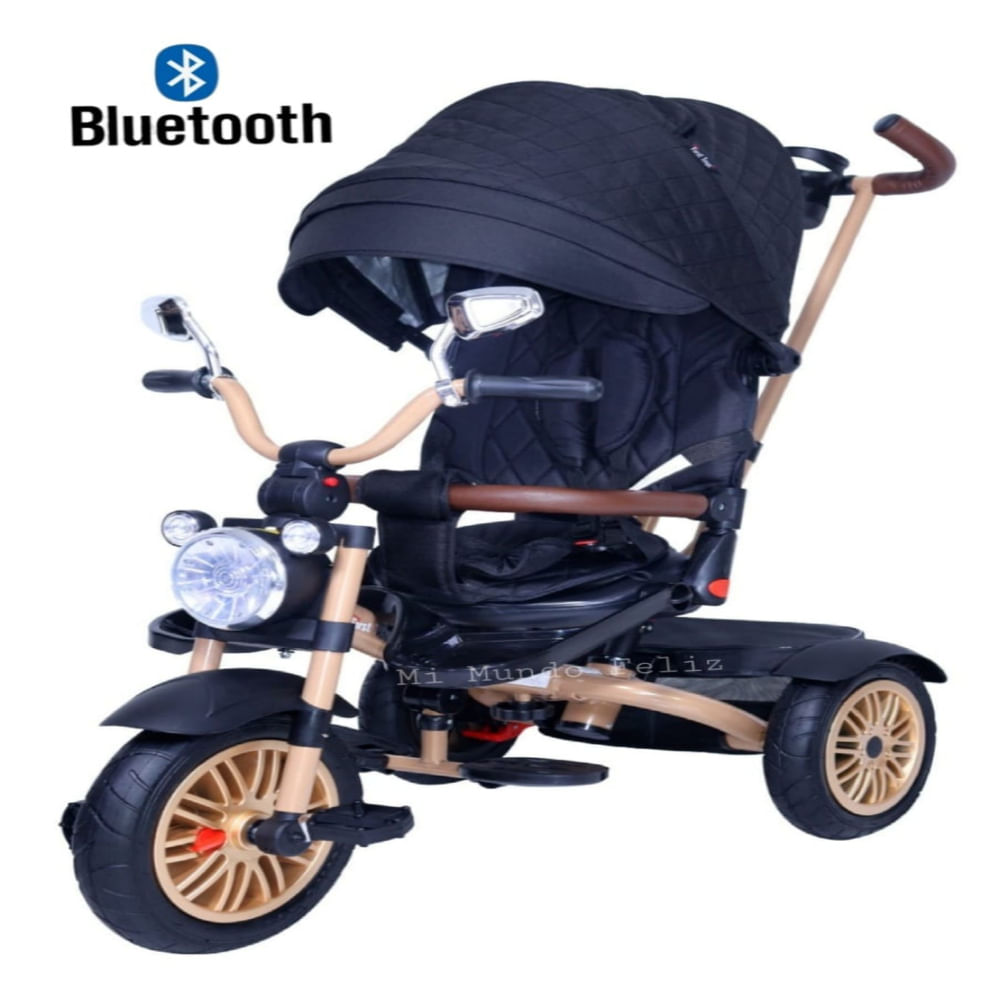 Triciclo para Niños Musical Llantas de Goma Gruesas Bluetooh