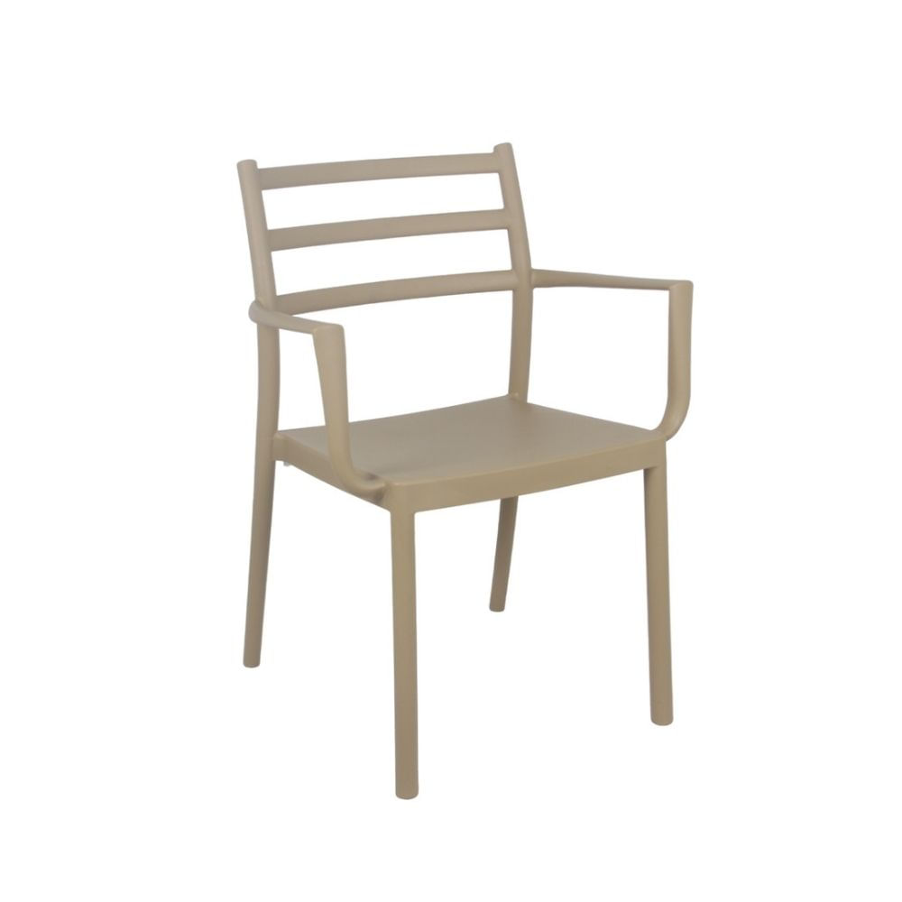 Silla de Comedor con Reposabrazos Hampton Beige