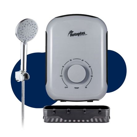 Rapiducha Eléctrica Rotoplas Sensitive Pro 5500w Gris