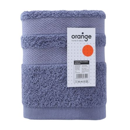 Toalla de Mano Orange Modelo HTBG Azul Acero de Algodón 40x60 cm Toalla de Mano Orange Modelo HTBG Azul Acero de Algodón 40x60 cm