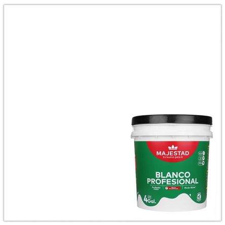 Pintura Látex Profesional Majestad Mate Blanco 4gl