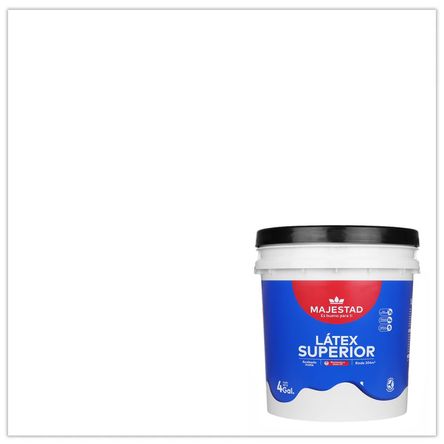 Pintura Látex Superior Majestad Mate Blanco 4 galones