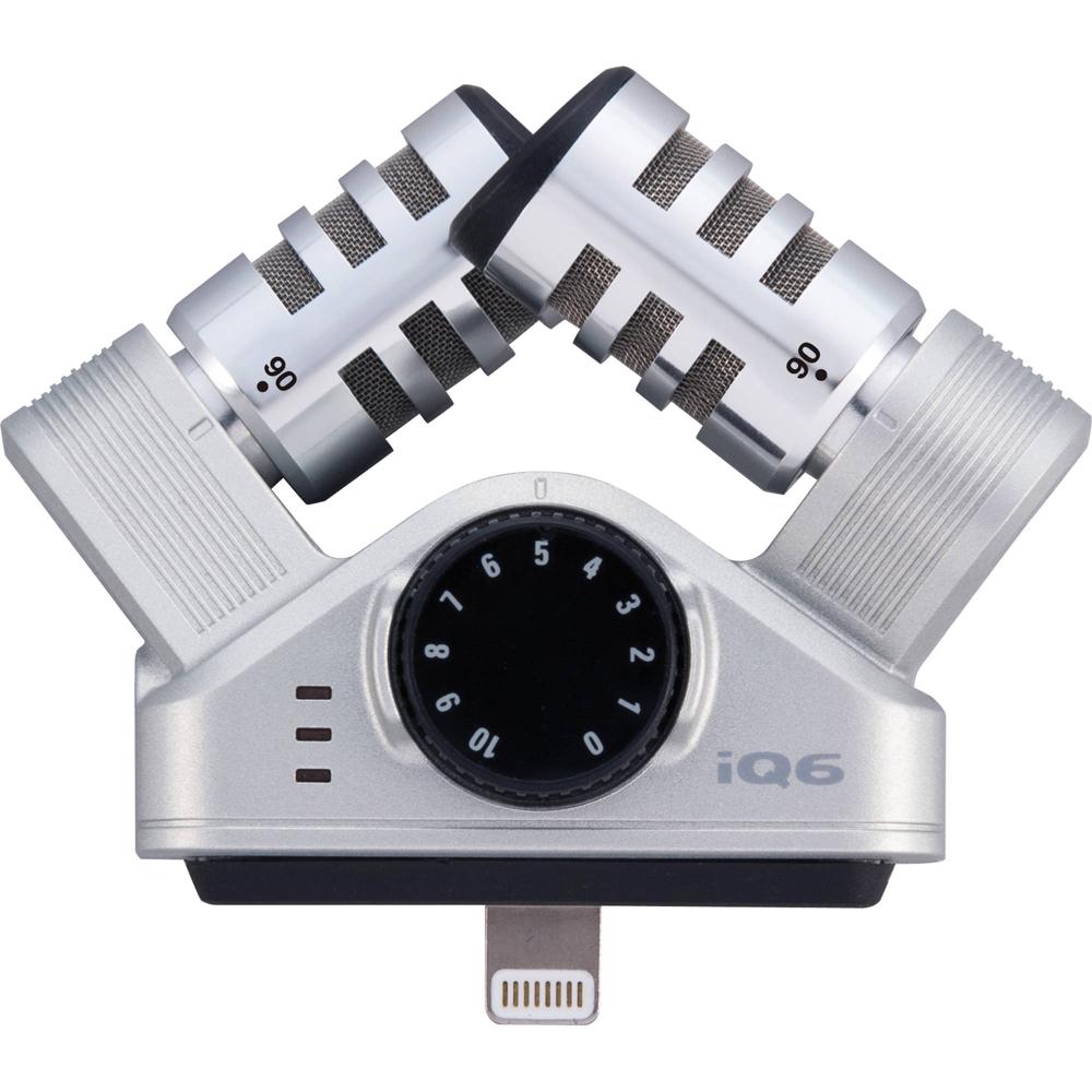 Micrófono Estéreo Zoom iQ6 X/Y para Dispositivos iOS con Conector Lightning - Calidad Profesional y