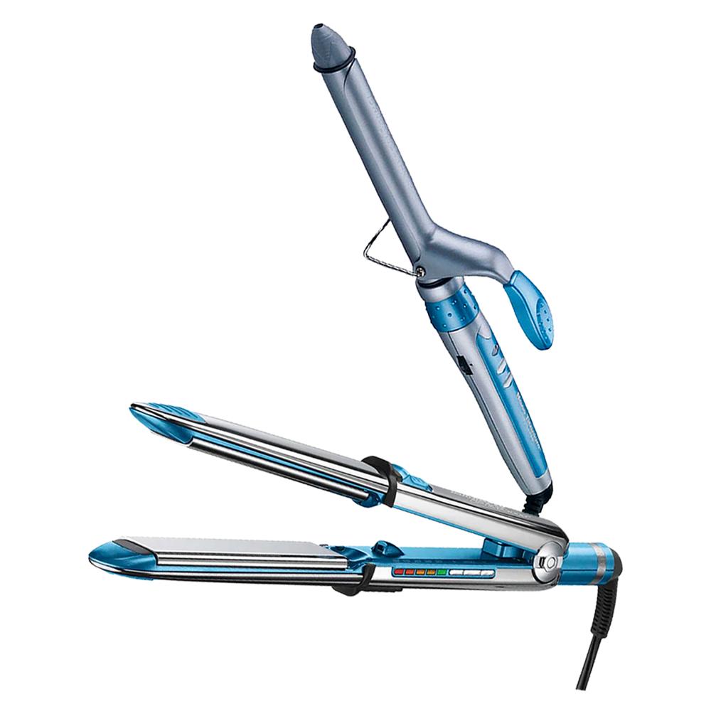 Combo BabylissPRO Alisadora Optima 3000 BNT3000TPE y Rizador Nano Titanium BABNT100SPE