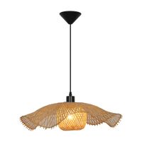 Lámpara Colgante Capri 1 Luz E27 Bambú Orange