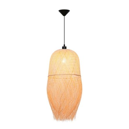 Lámpara Colgante Orange Oahu 1 Luz E27 Bambú