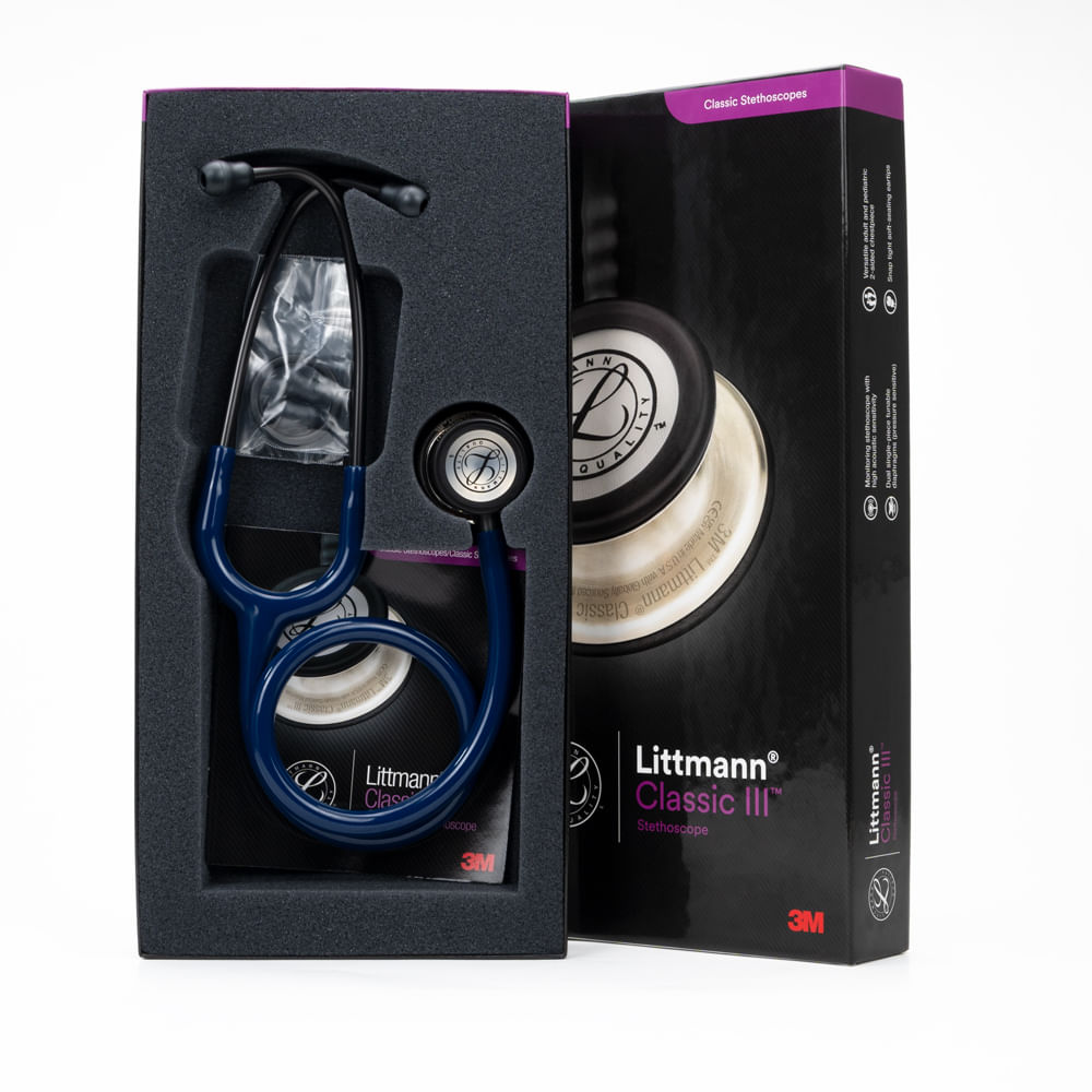 Estetoscopio Littmann® Classic III™ - Azul Marino - Mirror Chestpiece Código 5863