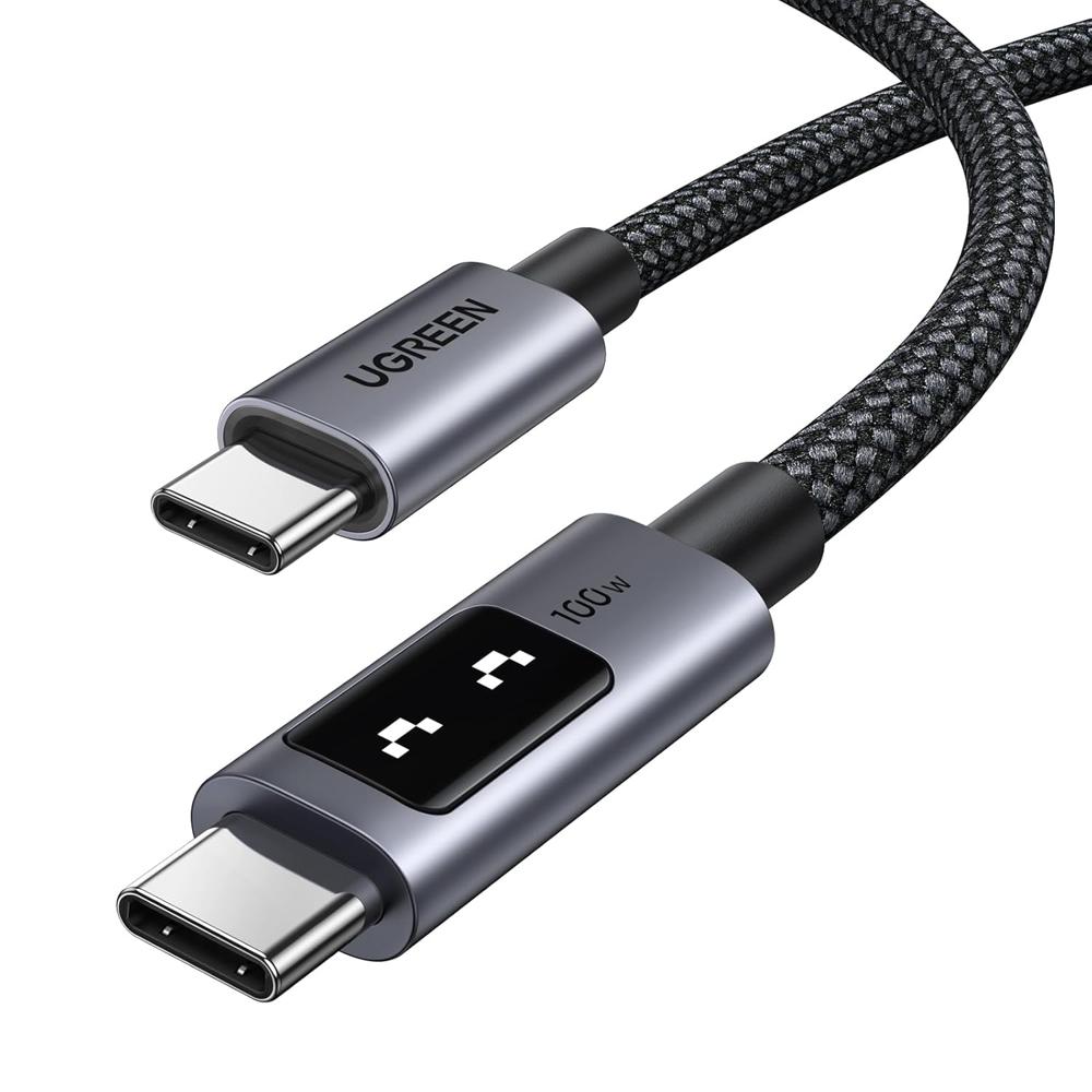 Ugreen Cable USB-C a USB-C 100W Carga Rápida Pantalla LED L509 35501