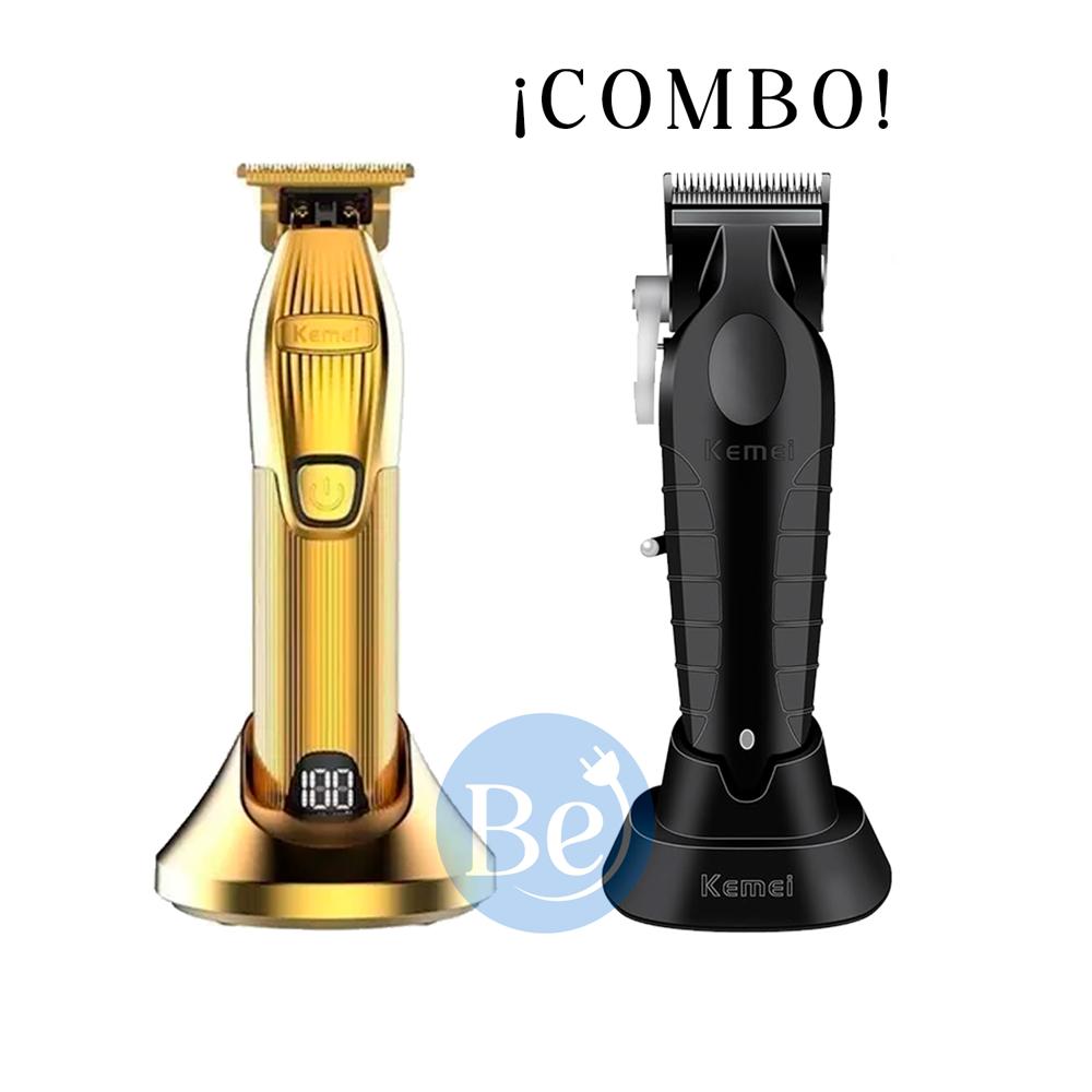 Combo Kemei Cortadora KM-2296 y Trimmer KM-I32S
