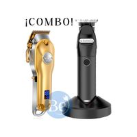 Combo Kemei Cortadora KM-1986 y Trimmer KM-1753