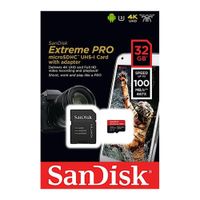 Memoria Sandisk Extreme Pro MicroSDHC 32GB 100MB/s con adaptador SD