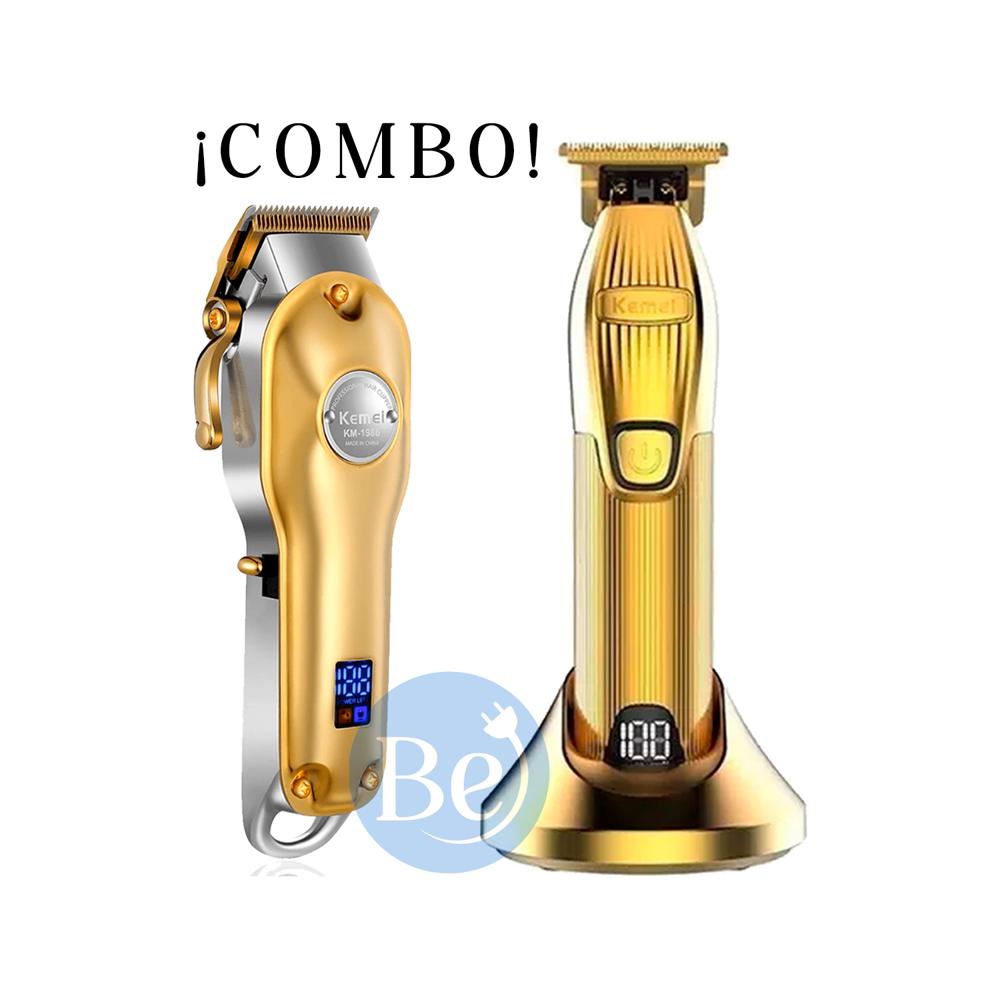 Combo Kemei Cortadora KM-1986 y Trimmer KM-I32S
