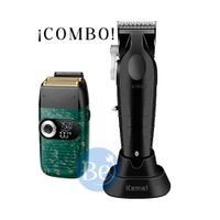 Combo Kemei Cortadora KM-2296 y Afeitadora Shaver Cord Cordless KM-2027