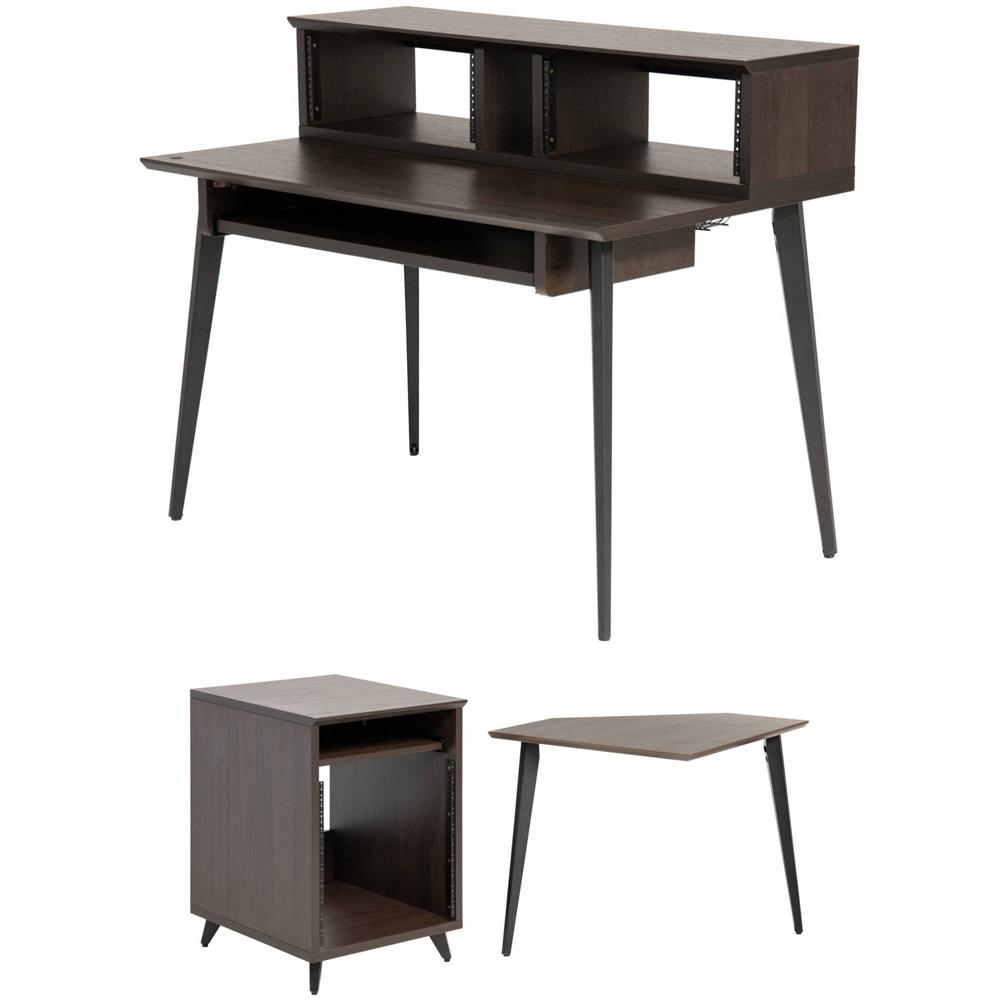 Gator Frameworks Elite Furniture Series Kit Completo de Escritorio (Madera Oscura Nogal) - Conjunto