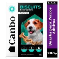 Snack para Perro Cachorro Canbo Biscuits Cordero 200 gr