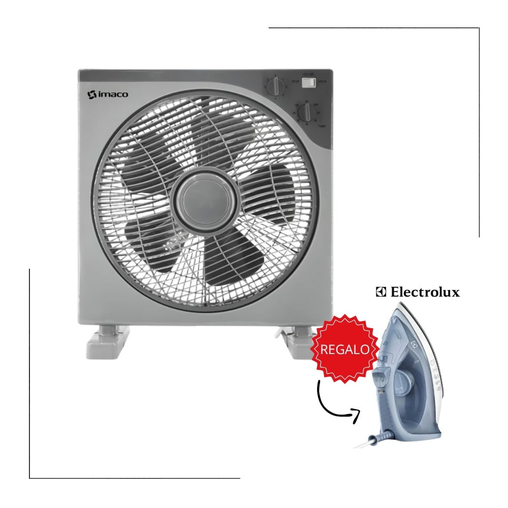 Ventilador Recirculante Imaco IVA13 Gris con Timer 13 + REGALO