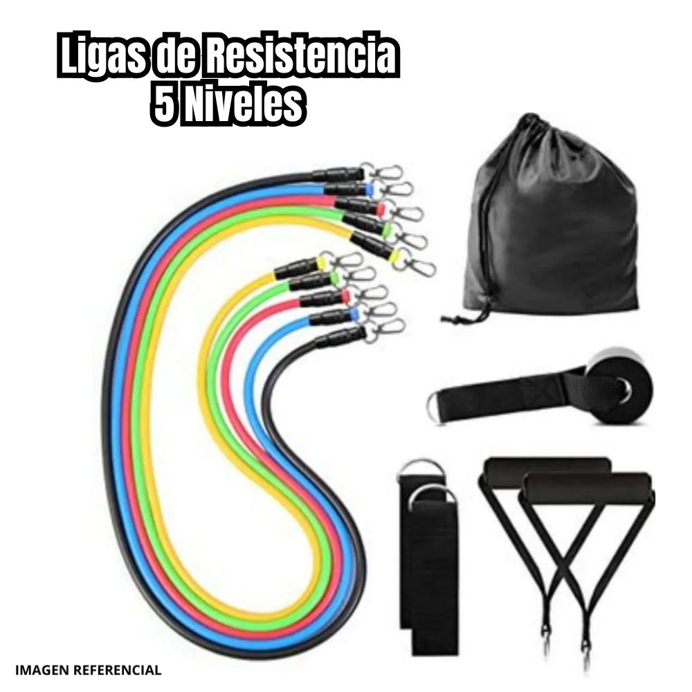 Set De 5 Ligas De Resistencia Fitness