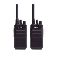 Duo Pack de Radios Portátil txPRO TX320 UHF 2W de Potencia 400-470 MHz 16 canales Negro
