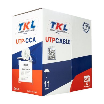 Cable UTP Cat 6 4x23awg Azul TKL - Venta por metro lineal