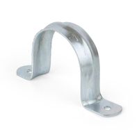 Abrazadera de Metal Jormen Modelo 2' con 2 Orejas de 2mm Plata