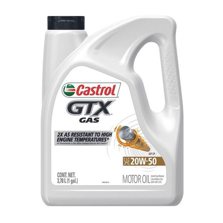 Aceite Semi Sintético Castrol GTX 20W-50 1 Galon Aceite Semi Sintético Castrol GTX 20W-50 1 Galon