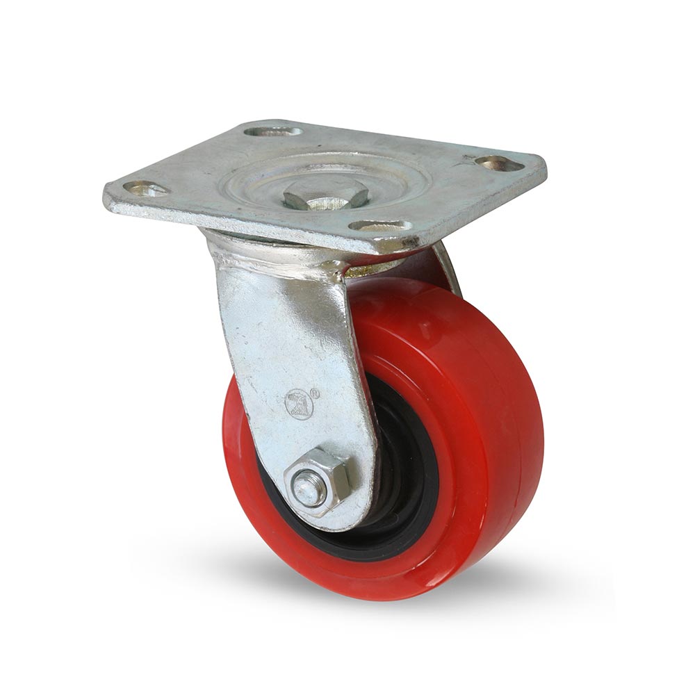 Garrucha Plataforma Giratoria Nylon/Metal 4'' 200 kg