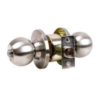 Chapa pomo Andina para Dormitorio Acero Plata