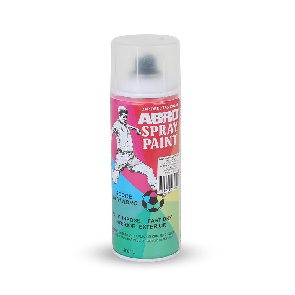 Spray Laca Transparente Abro 400 ml