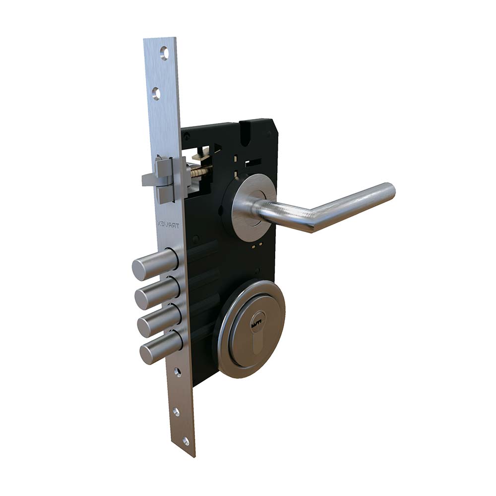 Cerradura de Embutir Travex Gala Multipunto 3G Izquierda en Acero Inoxidable Cerradura de Embutir Travex Gala Multipunto 3G Izquierda en Acero Inoxidable