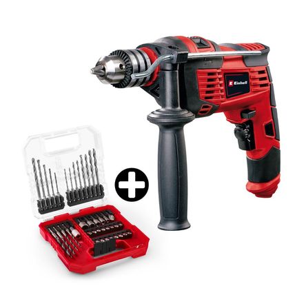 Taladro Percutor Einhell TAL720&LCASEKWB 720W + Set Box 40 Piezas