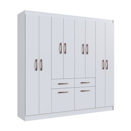 Ropero Niza 10 Puertas 2 Cajones Blanco Moveis Doripel Ropero Niza 10 Puertas 2 Cajones Blanco Moveis Doripel