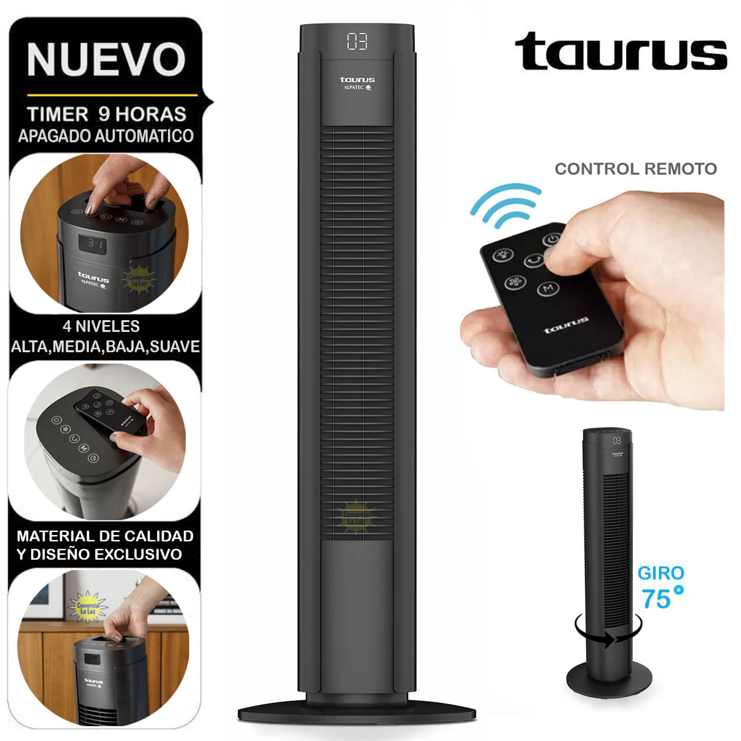 Ventilador de Torre New Babel Digital Taurus