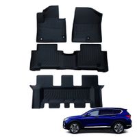 Piso de Auto 5D Para HYUNDAI SANTA FE 2013-2018 Protección Total para el Interior del Vehículo