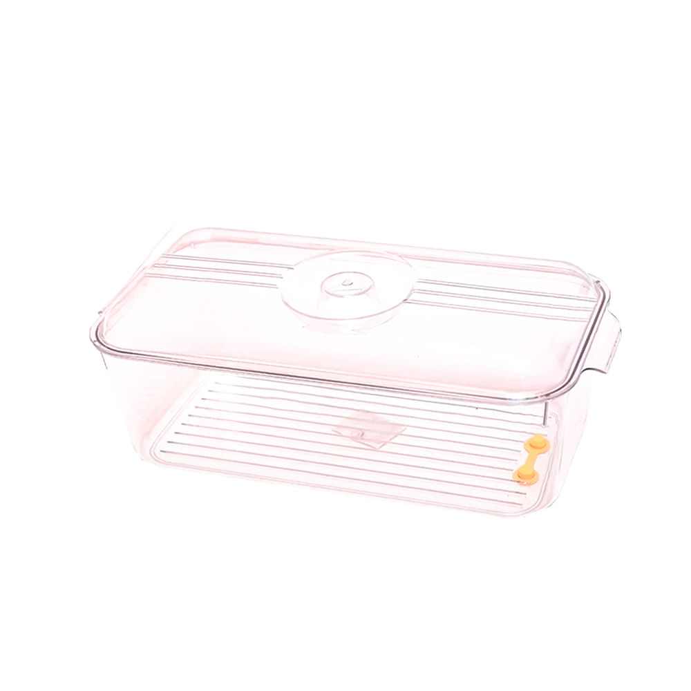 Caja de Almacenamiento para Refrigerador con Drenaje 20 cm Alta