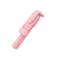 Palo Selfie Stick R1S con Luz LED Rosa
