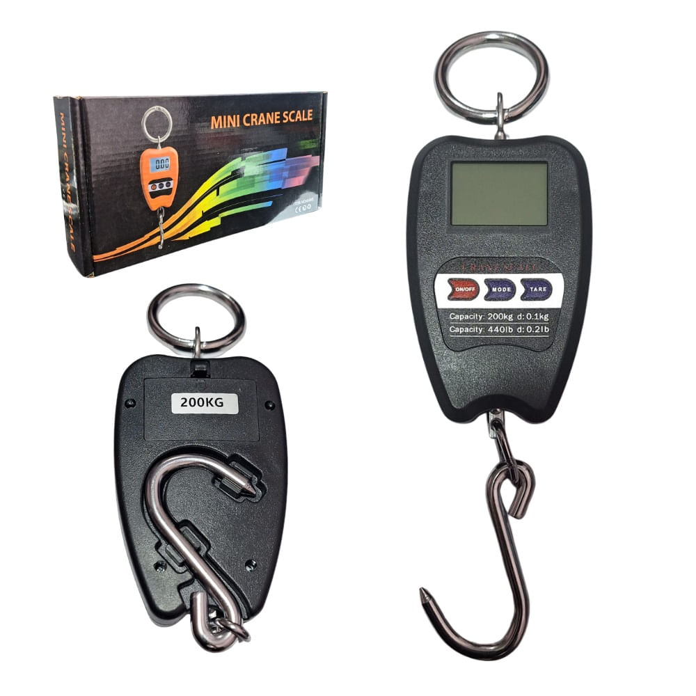 Balanza Colgante Mini Crane Scale 200kg Digital Negro Balanza Colgante Mini Crane Scale 200kg Digital Negro