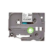 CINTA BROTHER TZE-131 1/2"" (12MM) NEGRO SOBRE TRANSPARENTE 8 METROS PARA PT-H110 E300VP P/N: TZE131