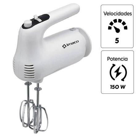 Batidora de Mano 5 Velocidades HM505 Blanca