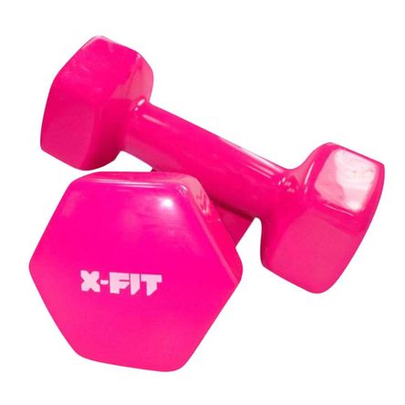 MANCUERNAS PLASTIFICADAS 3KG ROSADO
