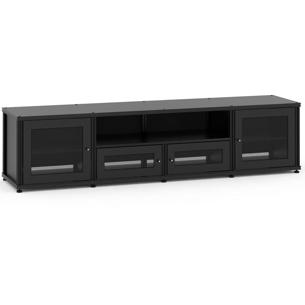 Cabinet Integrado para Altavoces Salamander Designs Synergy 245 con Estante Ajustable (Poste Negro,