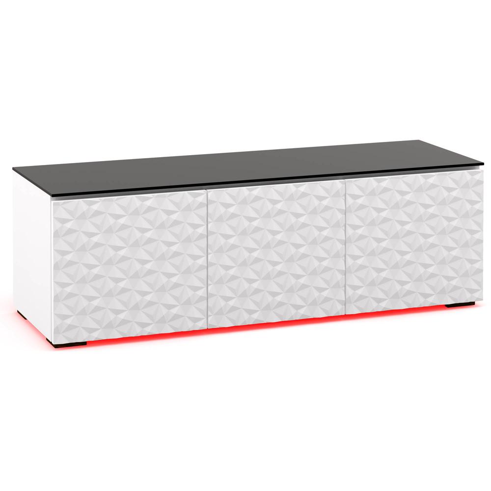 Gabinete AV 237 de Salamander Designs Chameleon Collection (Blanco) - Soporta TVs hasta 75"" y