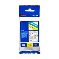 CINTA BROTHER TZE-251 1"" (24MM) NEGRO SOBRE BLANCO 8 METROS PARA BROTHER PT-D600 P900W P/N: TZE251