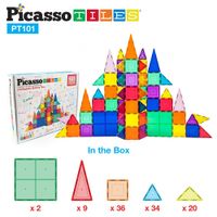 Juego de Bloques de Construcción Magnéticos Picasso Tiles de 101 piezas