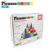 Juego de Bloques Picasso Tiles de Construcción Magnéticos de 61 piezas