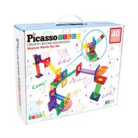 Bloques Magnéticos Picasso Tiles Pista de Canicas  de 40 piezas