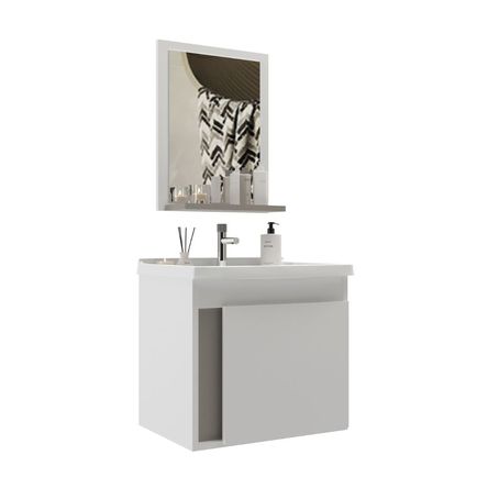 Vanitorio Orange Ginebra Blanco 45x34x41cm + Espejo