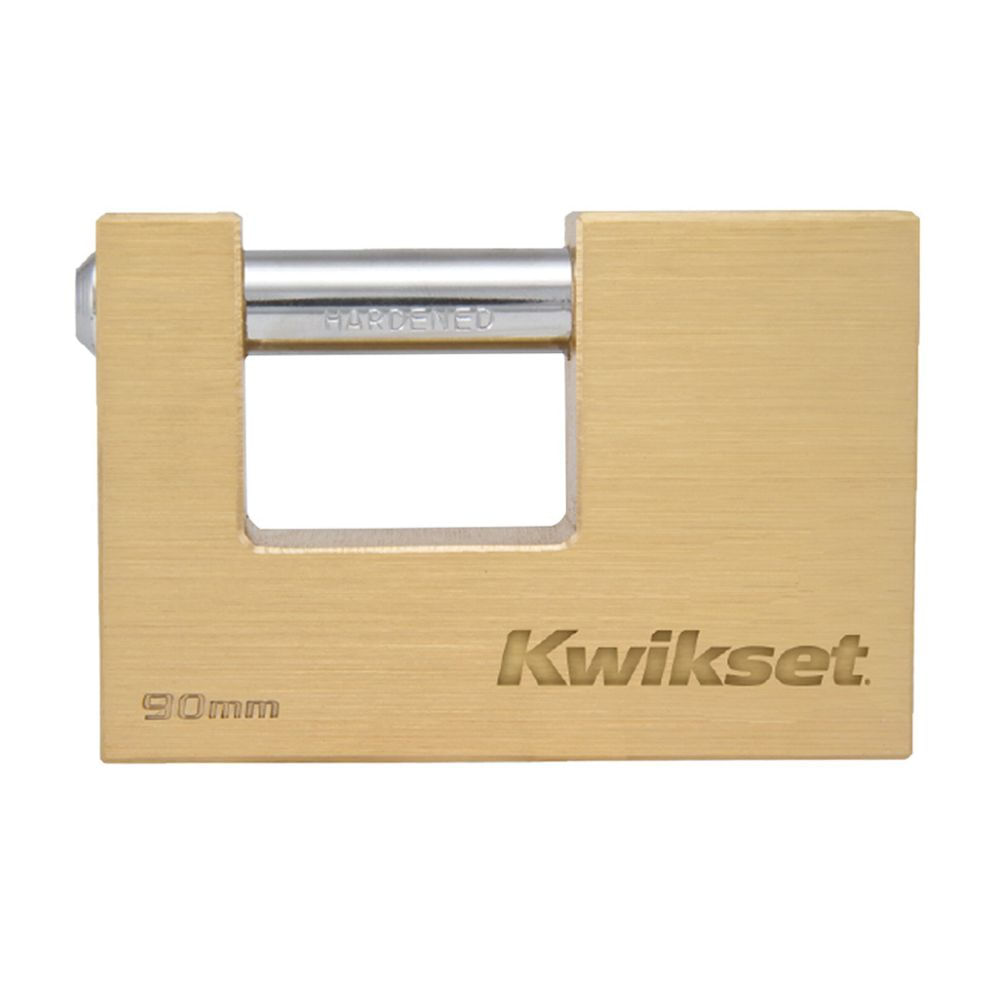 Candado Bronce Kwikset Modelo anticizalla 90mm Plata