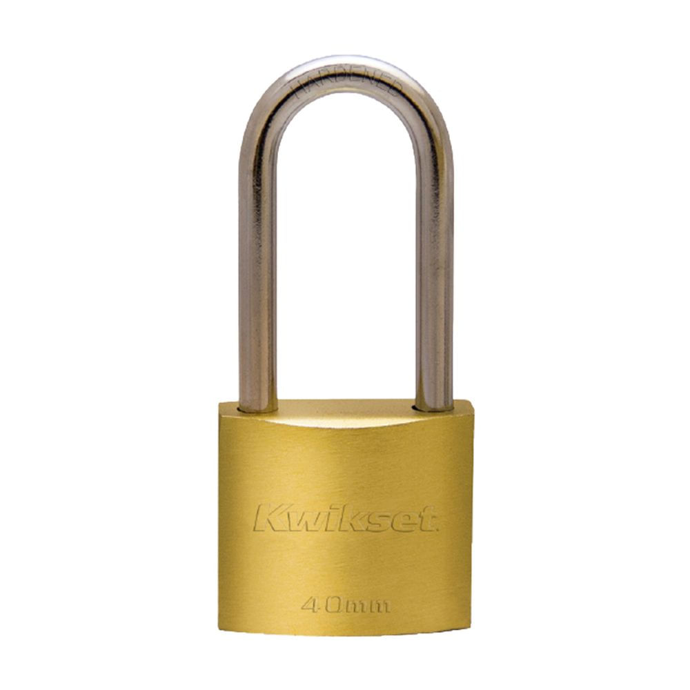 Candado de Bronce Kwikset Modelo Cuello Largo 40mm