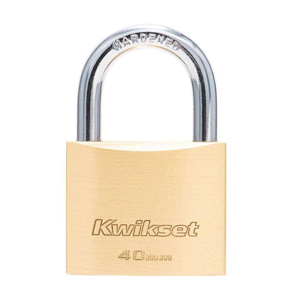 Candado de Bronce Kwikset Modelo Standard 40mm con Grillete en Plata Candado de Bronce Kwikset Modelo Standard 40mm con Grillete en Plata