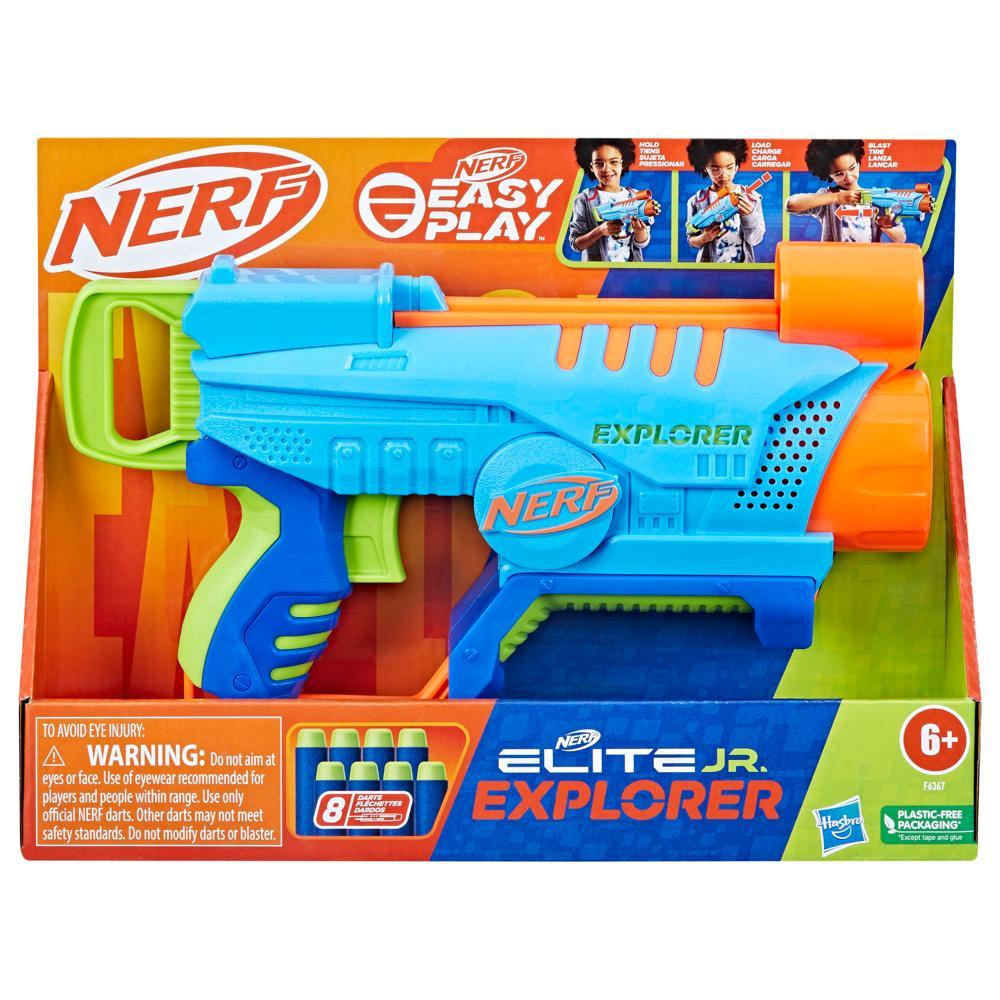 Lanzador Nerf Elite Junior Explorer + 8 Dardos Elite